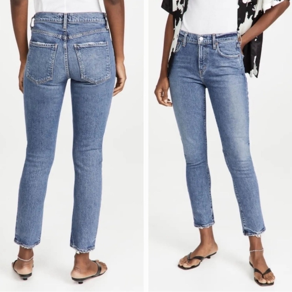 Agolde Toni Mid-Rise Straight Jeans